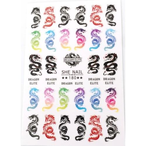 Cartoon police girl nail art stickers angel baby nail art decoration decals colored dragon repair parts a pack of 10
