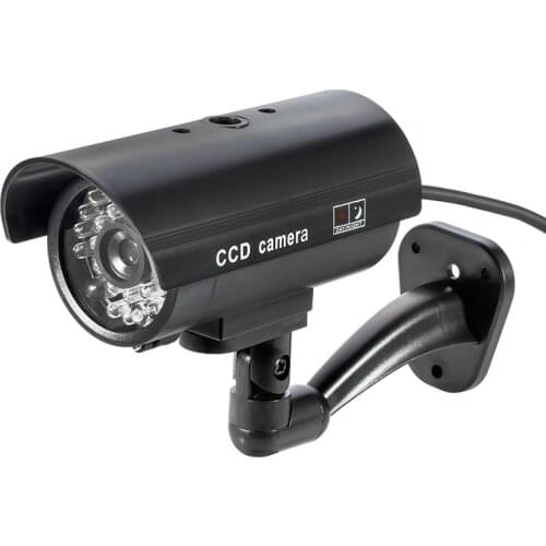 Fake Dummy Camera Bullet Waterproof Outdoor Indoor Security Fake Camera Simulation CCTV Surveillance Camera With Flashing Light