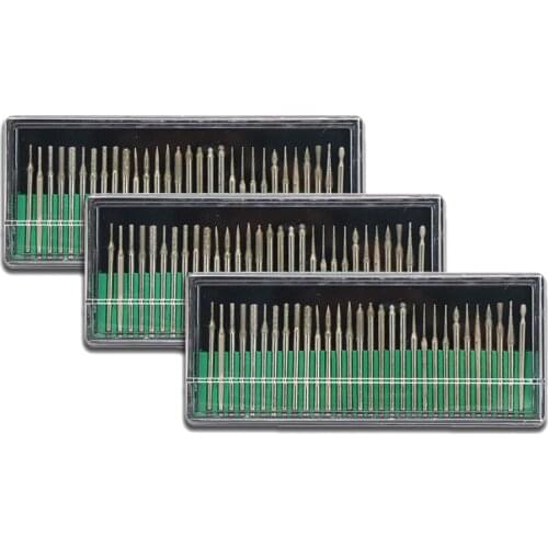 30PCS Mini Shank Diamond Grinding Burr Needle Point Engraving Carving Polishing Glass Jade Stone Drill Bit Rotary Tool Set