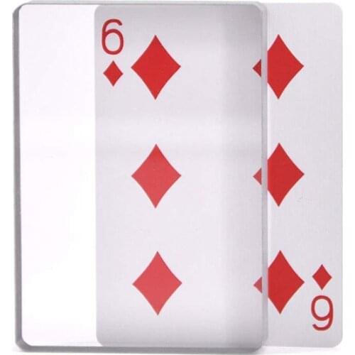 Omni Deck Glass Card Deck Ice Bound Magic Tricks Playing Cards Close-Up Magic Tricks Entertainment Board Games