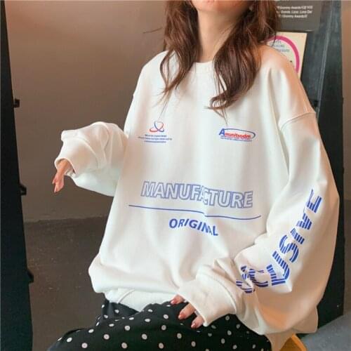 Oversized Cotton T Shirt Women 2021 New Spring Autumn Long Sleeve White Casual Harajuku Tees Tops Streetwear Plus Size Tshirt 33