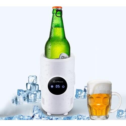 Portable Mini Fridge Electric Summer Drink Cooler Kettle Drink Instant Cooling Cup Car Vehicle Heating Cooler Freezer US Plug