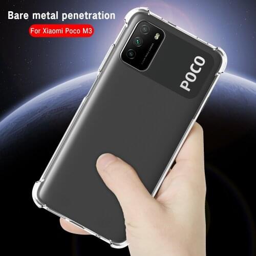 Airbag Shokcproof Case for Xiaomi Poco M3 Pro 5G Transparent Silicone Case for Xiaomi Poco Poko M 3Pro 5g F3 X3 NFC X3Pro Coque