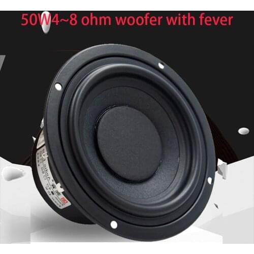 30-60W 4-inch Speaker Subwoofer 4~8 Ohm Midrange Woofer Audiophile DIY Home Speaker Low Frequency Powerful Speaker