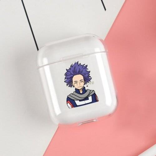 Shinso Husbando BNHA Cases For Apple AirPods 1 2 Case Clear Wireless Bluetooth Earphone Case Protective Shell