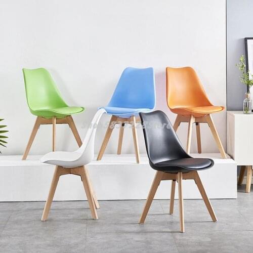 Modern Simple Dining Chair Plastic Chair Leisure Chair Home Computer Chair Back Chair Negotiation Makeup Chair