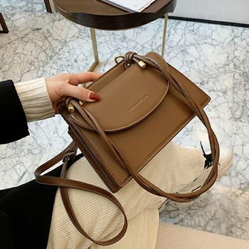 Shoulder Bag Female Crossbody Bag Women Handbag Purse Designer Women Bag Retro Texture Fashion 2021 New PU Leather All-match