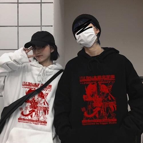 Anime Cool KILL la KILL Japan Cartoon Manga Live from Honnouji Hip hop Unisex Tops Hoodies Men Women Streetwear Mens sweatshirt
