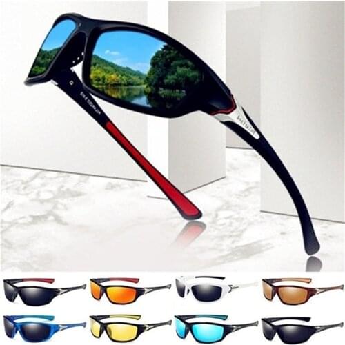 Umanco 2021 Vintage Polarized Sunglasses for Men Sports Outdoor Biking Eyeglasses Male Goggles PC Frame AC Lens UV400 Sunshades