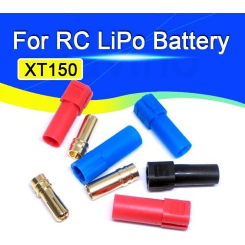 1Set XT150 Connector Adapter 6mm Male/Female Plug High Rated Amps For RC LiPo Battery