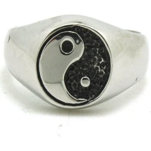 1pc Cool Design !! Punk Style Mens Boy The Eight Trigrams Ring 316L Stainless Steel Popular Newest Ring