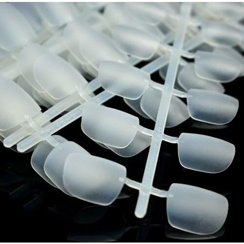 10set Acrylic Fake Nail Tips Matte Clear Short Nails DIY Manicure False Nails Salon Products Wholesale Nail Z461