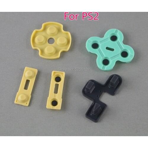 10sets Conductive Silicone Rubber Pads Touches Buttons For Playstation 2 Controller for PS2 Pattern A Replacement Repair Parts