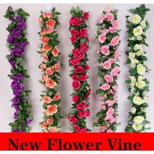 16 flower heads/batch of silk rose ivy, green leaves, used for home wedding decoration, fake leaves diy hanging wreath ar