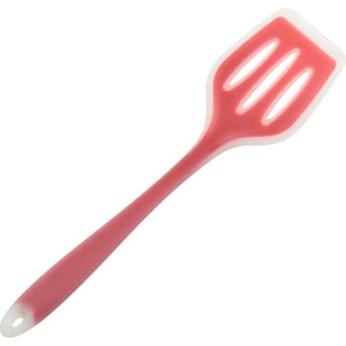 1pc Kitchen Cooking Turner Silicone Slotted Cooking Spatula Cooking Utensil For Home Kitchen Cooking Tools Accessories