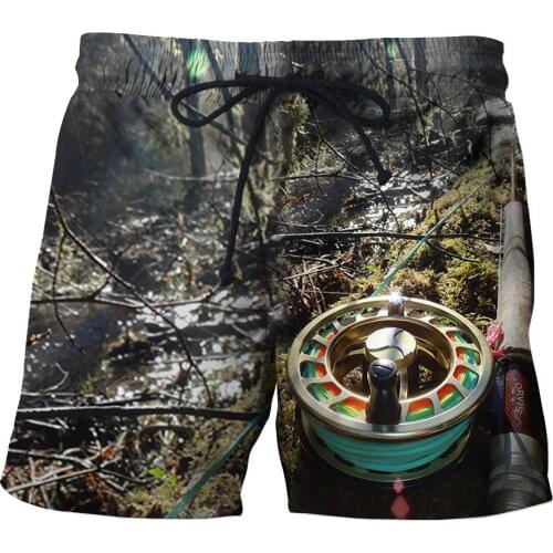 2021 Tropical Fish HD 3D Swimming trunks shorts Mens Funny Fishing Bermuda Breathe Mens Boys Beach pants Sport shorts Top Size