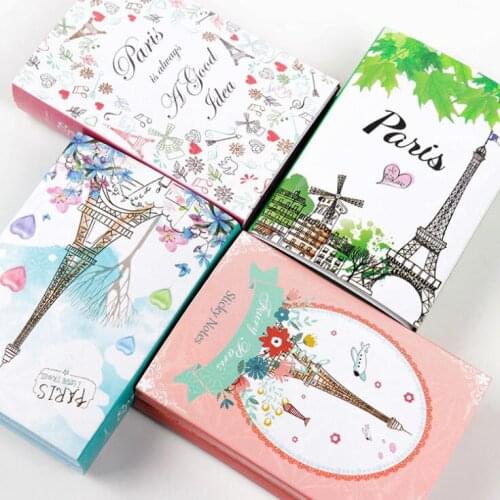 26 pcs/lot New Paris Eiffel Tower 6 Folding Memo Pad N Times Sticky Notes Memo Notepad Bookmark Gift Stationery