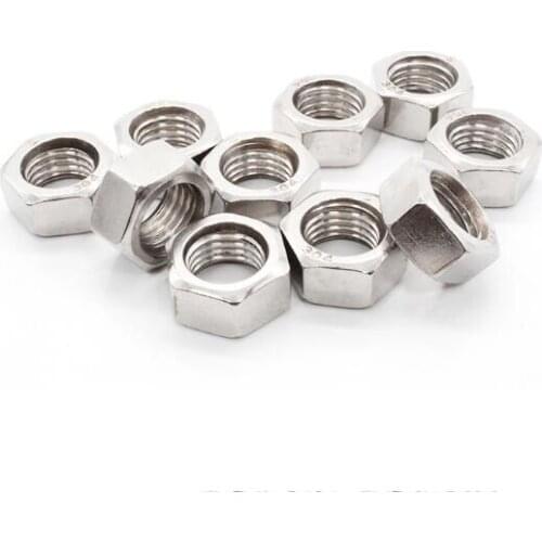 5pcs M4 M5 M6 M8 hex left hand nuts hexagon socket anti-nut female screws 304 stainless steel