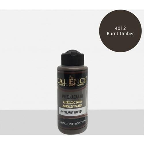 Cadence Acrylic Paint 4012-Burnt Amber 120ml