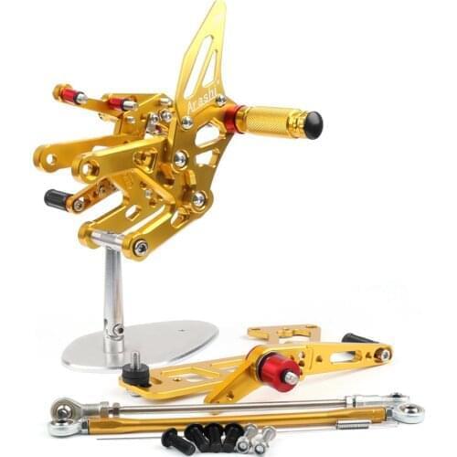 Areyourshop For Yamaha MT-10 2017 FZ-10 2017-2019 Rearset Rear set Footpegs Adjustable Motorcycle Footrests