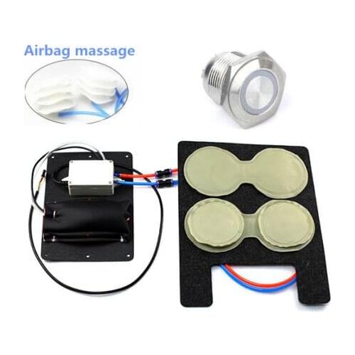 Car Seat back Electric Massage Lumbar Cushion back support universal 12 V car-styling 4 way airbag massage heated car cover