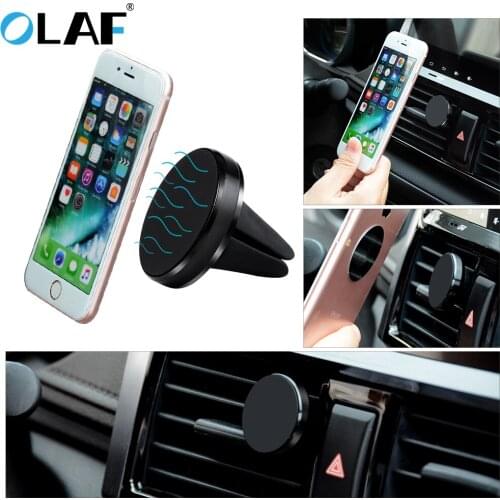 OLAF Car Phone Holder Universal Magnetic Car Air Vent Mount Holder For iphone X Xs Max Samsung Xiaomi Magnet Mobile Phone Stand