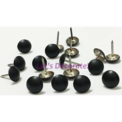 Free DHL shipping 3000pcs/lot 11mm Matte Black Color Painted Home or Garden Decorative Tack, Hobnail, Upholstery Nail