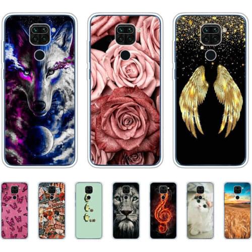 For Redmi Note 9 Case Transparent Soft TPU Silicone Cover for Xiaomi Redmi Note 9 Phone Case Clear Bumper