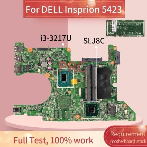 CN-02P02C 02P02C For DELL Insprion 14Z 5423 I3-3217U Laptop motherboard 11289-1 SR0N9 DDR3 Mainboard