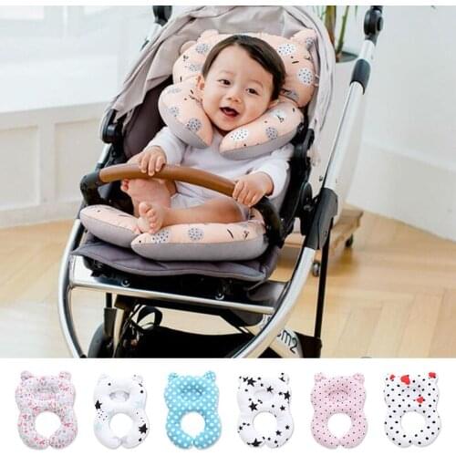 Baby Pillow Neck Head Protection Baby Kids Concave Pillows Soft Cotton Sleep Pillow Baby Anti Roll Cushion Bedding Accessories