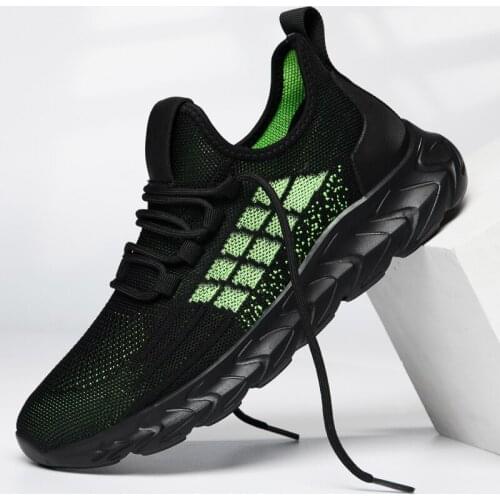 Breathable Air Mesh Mens Sneakers Casual Male Jogging Shoes Soft Anti-Slippery Footwear Lightweight Refreshing Chaussures