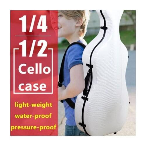 Factory outlet store cello case 1/2 2/4 1/4 carbon fiber cello hard case