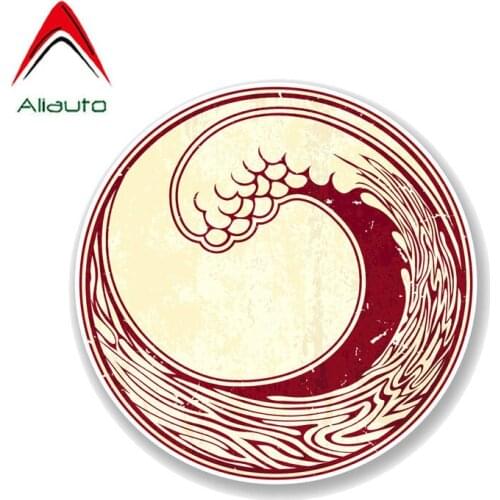 Aliauto Creative Car Sticker Japan Surf Fun Decal Japanese Wave PVC Automobile Motorcycle Decoration Accessories,12cm*12cm