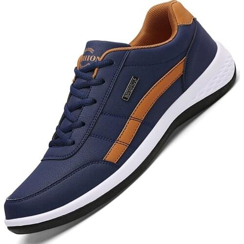 Leather Men Shoes Luxury Brand England Trend Casual Shoes Men Sneakers Italian Breathable Leisure Male Footwear Chaussure Homme