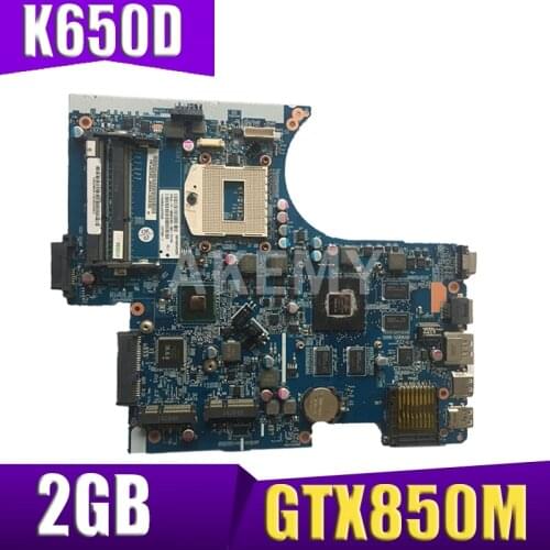 AKemy W650SJ W650SC for CLEV0 K650D G150S K610C K590C notebook motherboard 6-71-W65J0-D02 PGA947 GPU GTX850M 2GB 100% test work