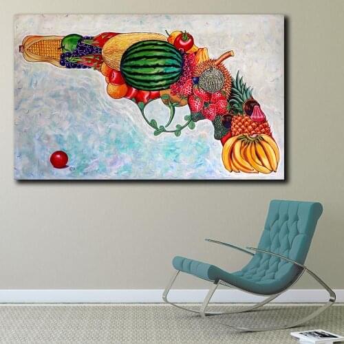 Fashion Genetic Modififed Fruits Shape of the Gun Home Decor On Canvas Modern Wall Art Canvas Print Poster Canvas Painting