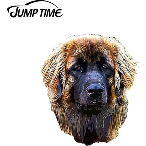 JumpTime 13 x 4.3cm Leonberger Stunning Dog Decal Laptop Occlusion Scratch Trunk Car Stickers Refrigerator Windshield Decoration