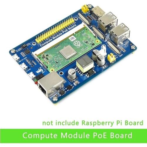 Compute Module IO Board with PoE Feature Composite Breakout Board for Developing with Raspberry Pi CM3 / CM3L / CM3+ / CM3+L