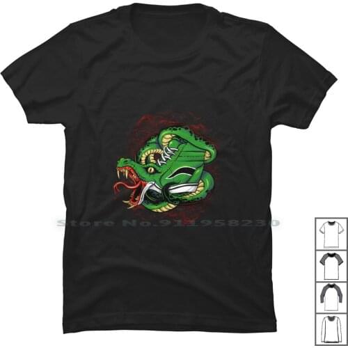 Snaker Bites T Shirt 100% Cotton Sneaker Reptile Viper Shoes Ball Bit Ra Ak