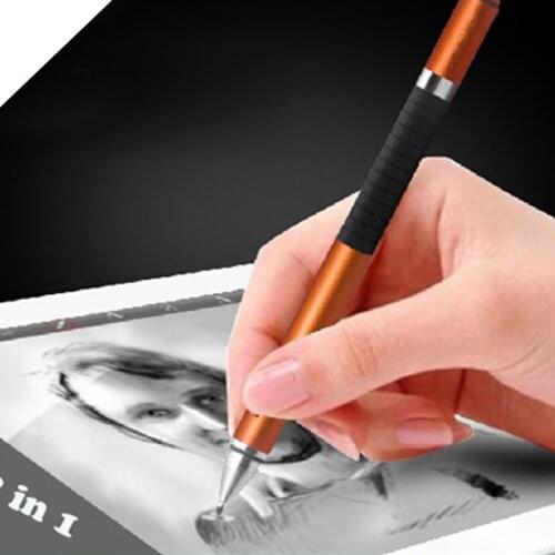 2 in1 Pro Fine Point Universal Stylus Pen for iPad for iphone Nexus 7 Galaxy Tablets Kindle Fire HDX and any other Android phone