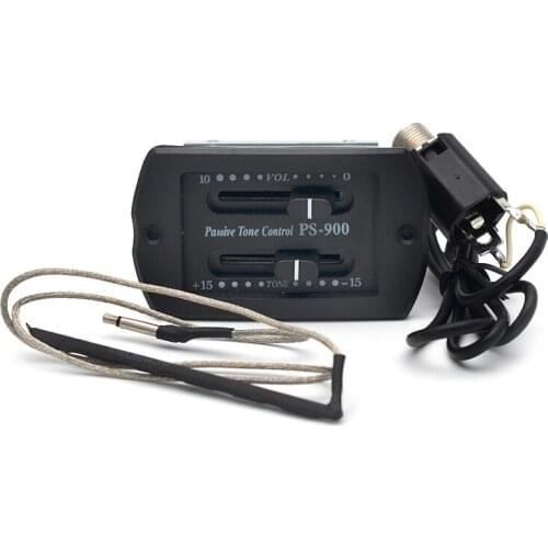 10Pcs PS-900 2 Band EQ Preamp Guitar Pickup Passive Volume Tone Control Piezo Pickups Equalizer for Acoustic Guitarra Wholesale