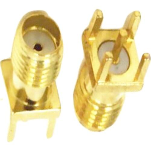 100pcs SMA Female Jack PCB Panel Mount Straight RF connector Adapter