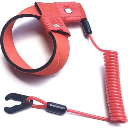 130cm Length Stop Kill Safety Lanyard 2 Pieces Floating Safety Switch Lanyards Navigation Safety Band Rope Emergency Tether Cord