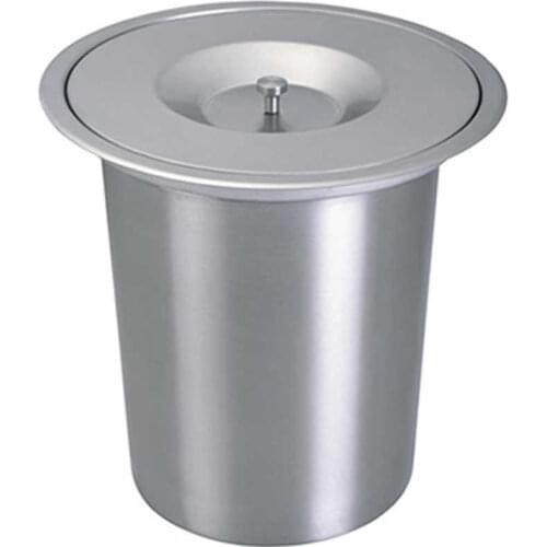 8L Tainless Steel Trash Can Flush Recessed Built-in Dustbin Trash Bin Eco-Friendly Invisible Bin For Kitchen Bar Rubbish Bins