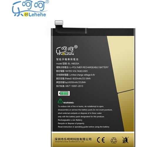 LEHEHE BL-N6020A Battery for Gionee Gionee M6S plus Phone battery 6020mAh with Tools Gifts