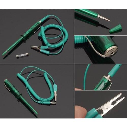 Vehicle test pencil Car Voltage Circuit Tester Pencil Diagnostic Tool For 6V/12V/24V DC System Probe Continuity Test Light