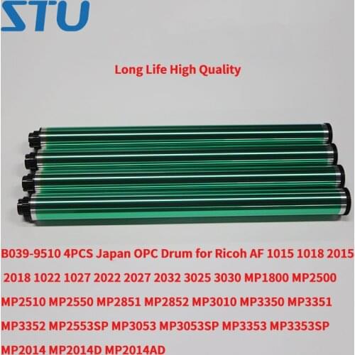 B0399510 4PCS Japan OPC Drum for Ricoh MP2851 MP2852 MP3010 MP3350 MP3351 MP3352 MP2553SP MP3053 MP3053SP MP3353 MP2014 MP2014D