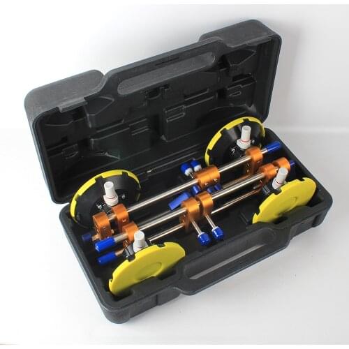 Raizi 2 Pcs Seamless Seam Setter With Carrying Case for Stone Joint Leveling 6 inch Granite Countertop Manual Installation Tools