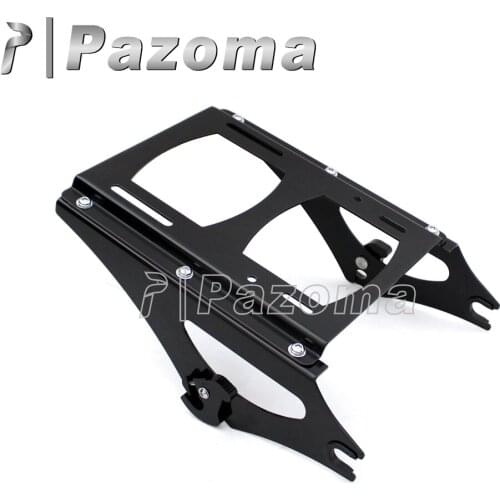 Black Motorcycle Detachable Two Up Tour Pack Mounting Luggage Rack Moto Part for Harley FLHR FLHRC FLHT FLHX FLTR FLTRX 2009-213