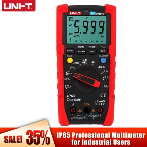 UNI-T Tester Digital Multimeter True RMS Auto Range UT191E UT191T Voltage Current Meter AC DC Capacitor Frequency Resistance